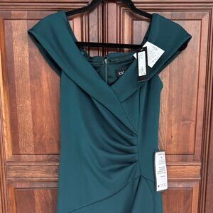 Final Price-Quick Sale –XSCAPE EVENINGS Ruffle Gown 4581X  (GREEN) - SIZE 10